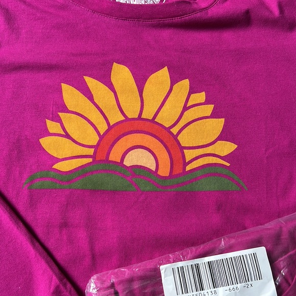 Sahalie Saturday Market long sleeve tee 2X - Picture 4 of 5